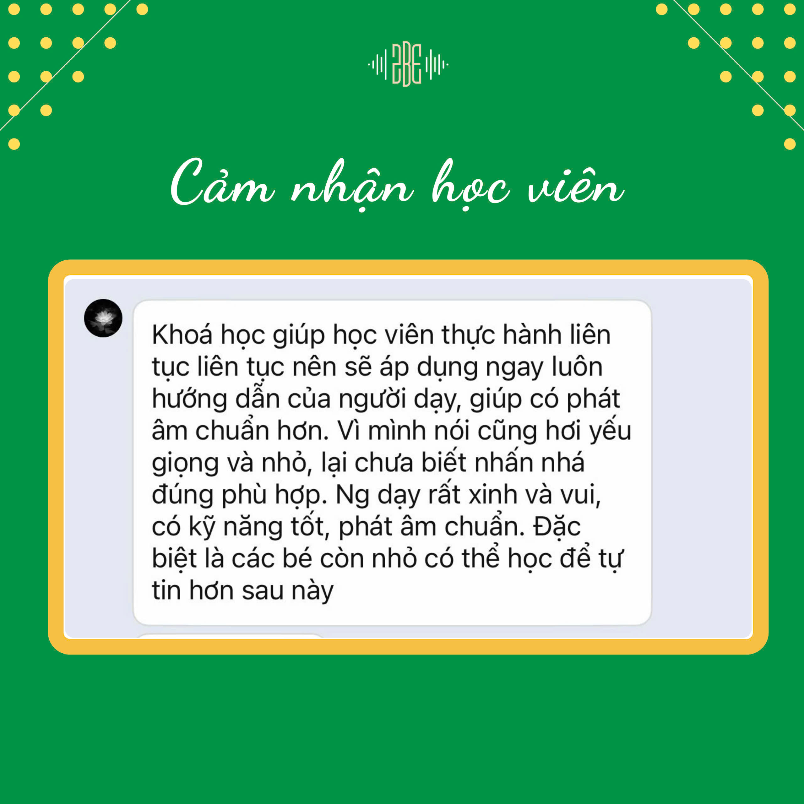HỌC VIÊN 2BEVOICE NÓI GÌ SAU KHÓA HỌC?
